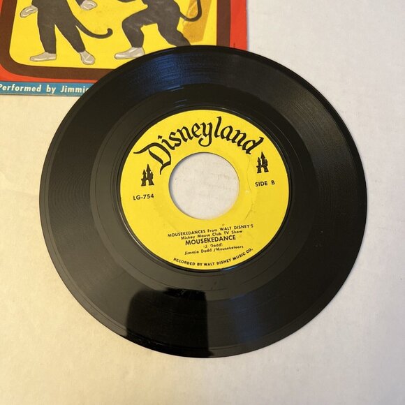 Walt Disney’s Mousekedances Mickey Mouse Club TV Disneyland  7" 45 RPM Record D6 - Picture 4 of 5